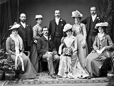 Wedding group commissioned by Mr Bardy, Lifford Co. Donegal 1901