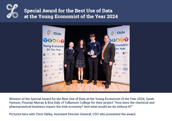 Winners of the Special Award for the Best Use of Data at the Young Economist of the Year 2024