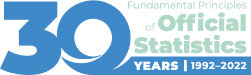 Logo - 30 Years of Fundamental Principles of Official Statistics