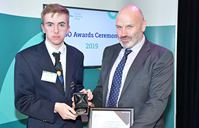 CSO Open Data Award Winner Conor Casey of Pobailscoil Inbhear Scéine Kenmare