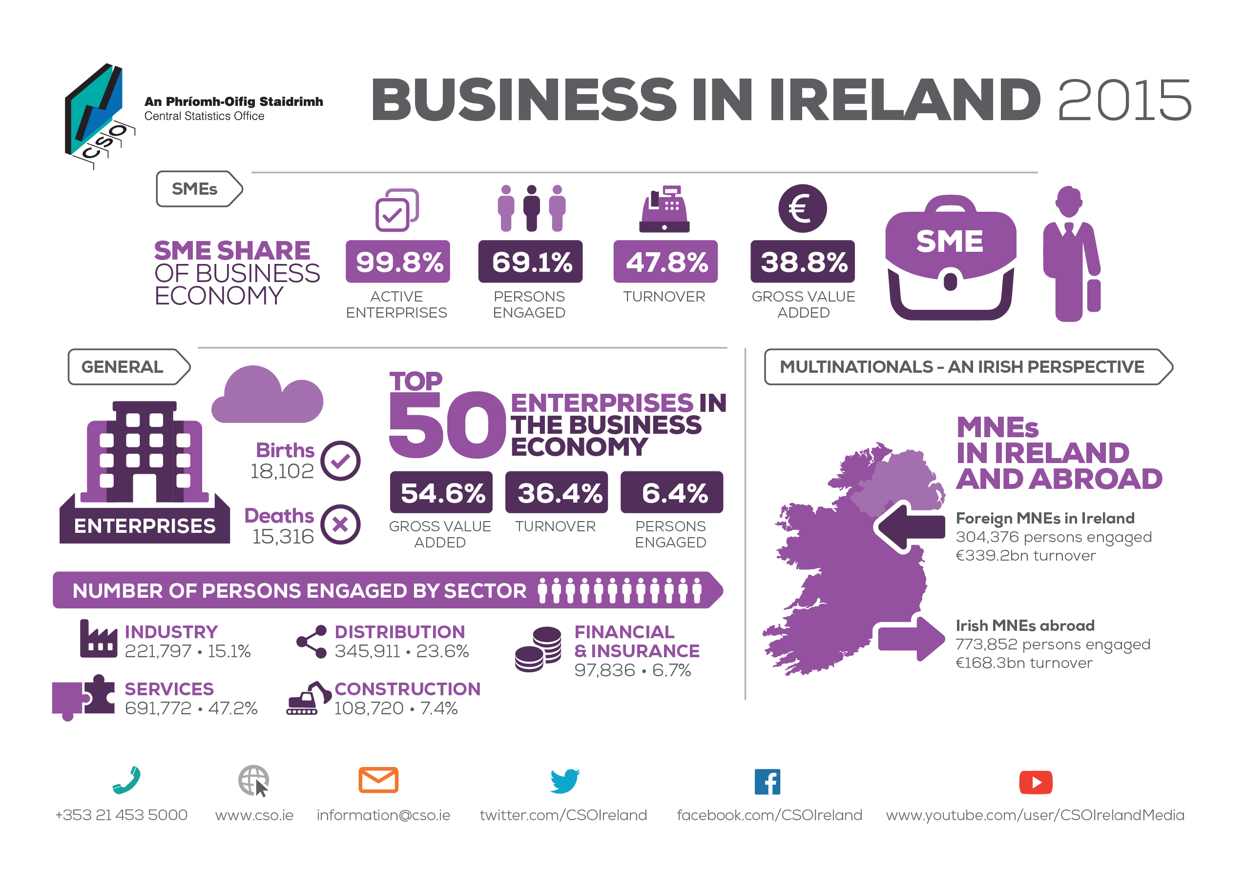 Business in Ireland 2015 Infographic image