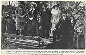 Photo of review of Dublin Army Volunteer Training Corps
