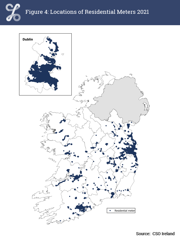 Figure 4: Locations of Residential Meters 2021