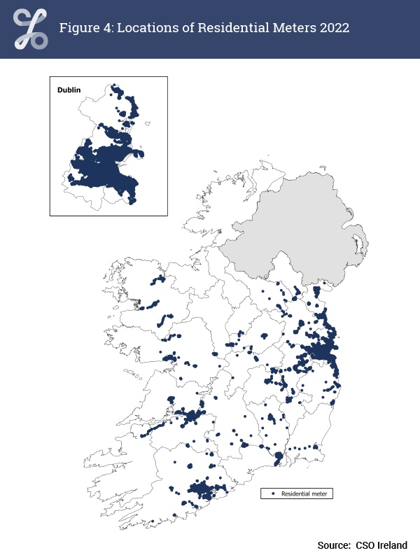 Figure 4 Locations of Residential Meters 2022