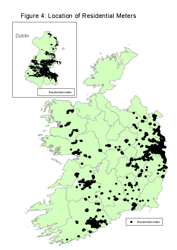Figure 4: Location of Residential Meters