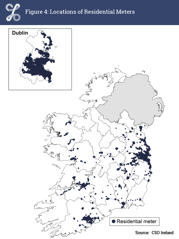 Figure 4: Location of residential meters