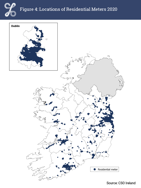 Figure 4: Location of Residential Meters 2020