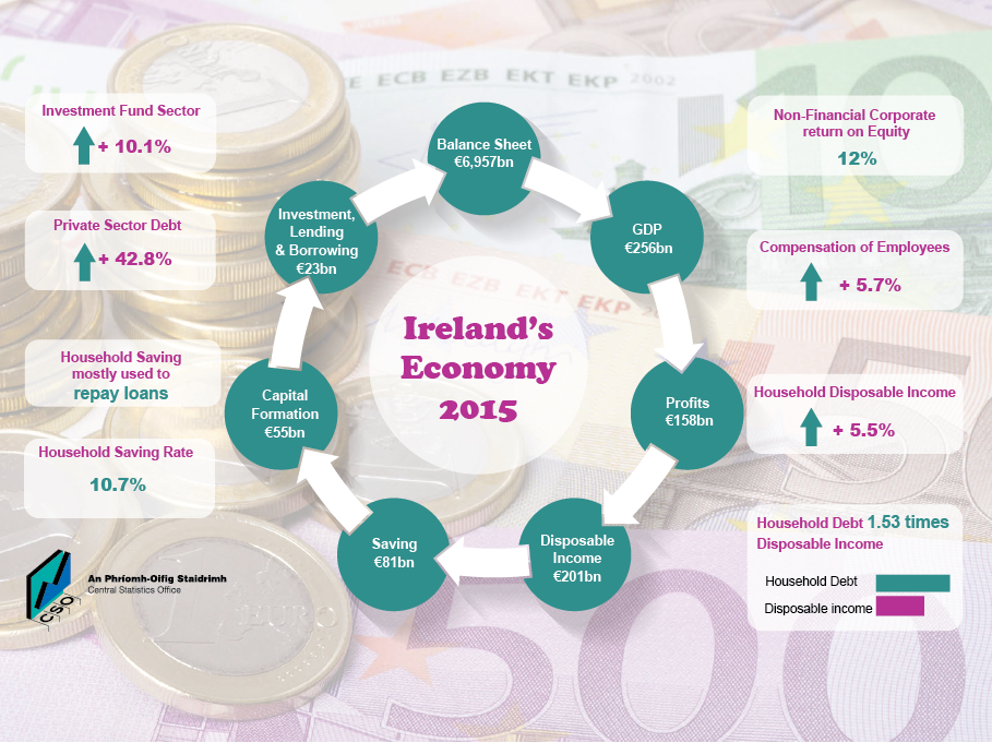 Institutional Sector Accounts Non-Financial and Financial 2015 Infographic